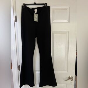 NWT. H&M Black Flare Dress Pants. Size L